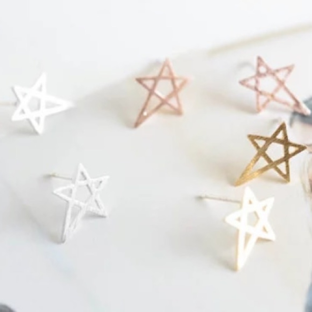NEW!💙💎HANDWRITTEN⭐️STARS!⭐️SILVER PLATED💎💙CUTE - Picture 2 of 4